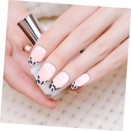 Healeved 48pcs Full Cover Wearing Nail Pieces Beautiful Nail Art Tips Press on Nails French Tip Set