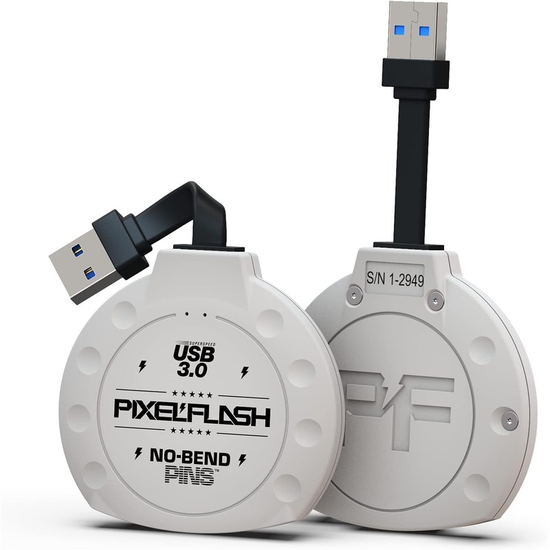 PixelFlash CF Card Reader (White) - Compact Flash Memory Card
