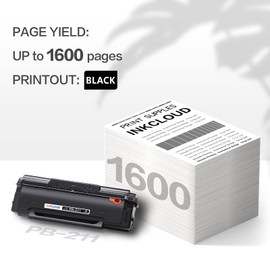 3Pack Compatible PB-211 Toner Cartridge Black Replacement for Pantum PB-211 Toner Cartridge for Pantum P2502W M6552NW M6550NW M6602NW M6600NW P2500W Laser Printer