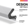 40FT Extra Long Kerf Weather Stripping Door Seal for Large