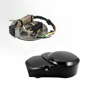 TDR Stator Magneto Coil Plate & Cover for 110cc 125cc ATV Quad Pit Trail Dirt Bike, Magneto Stator for 90cc-125cc Non-Electric Start Engine