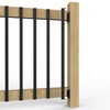 HZIU 25 Pack Deck Balusters 32'' Rectangle Staircase Baluster, Black