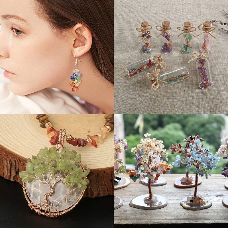 HAAMIIQII 5-8mm Natural Carnelian Chips Beads Irregular Chip Stones Loose