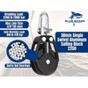 Blue Shark 2250-38mm Single Swivel Block - Max Line: 3/8”