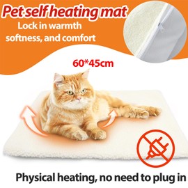 Milai Self-heating blanket for cats and dogs, heat blanket for cats and dogs, environmentally friendly heat mat, heating mat, cat blanket