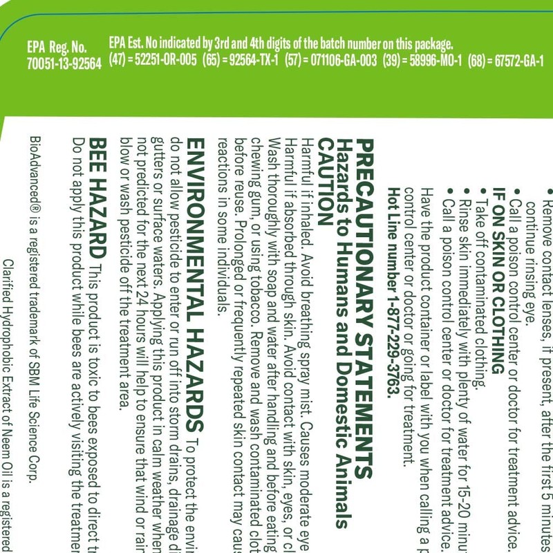 BioAdvanced Organics Brand Neem Oil, Ready-to-Use, 24 oz