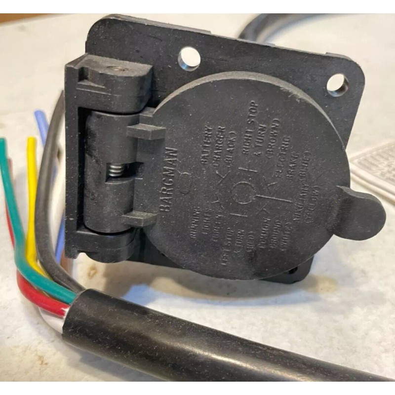 Bargman 50-87-004 7-Way Super Sealed Connector with 4 Foot Cable