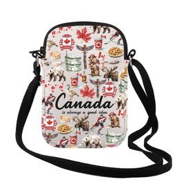 FOTAP Canada Gift Canada Lover Gift Canada Vacation Gift Canada Is Always a Good Idea Crossbody Bag Canada Traveler (Canada Is CR)