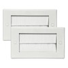 Evoges Brush Faceplate White Brushplate Wall Plate (Pack of 2,