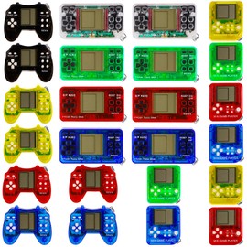 Teirdth 24Pcs Video Game Party Favors, Mini Game Keychain Arcade Party Favors for Kids,Birthday Supplies Gaming Classroom Prizes for Boys and Girls