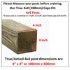 Pyramid True 4" x 4" (100mmx100mm) Plastic Vinyl Fence Post
