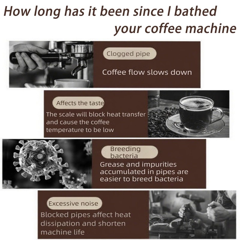 Urnuos Coffee Machine Cleaner Descaler Tablets 20 Pack, Coffee Maker