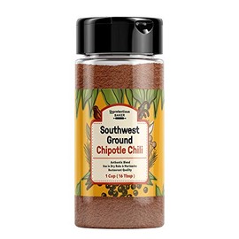 Southwest Ground Chipotle Chili By Unpretentious Baker, Tex-Mex Blend, Use for Dry Rubs & Marinades, Rich Full Flavor (1 Cup)