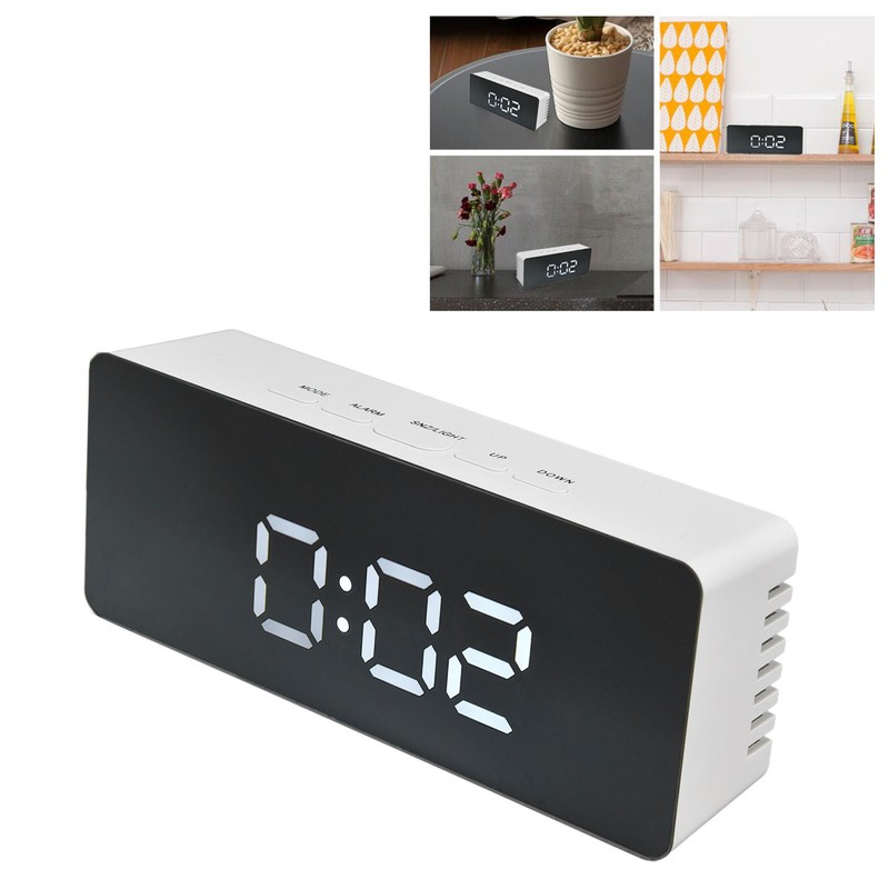 LED Clock Multifunctional USB Powered 3 Lighting Modes Snooze Time