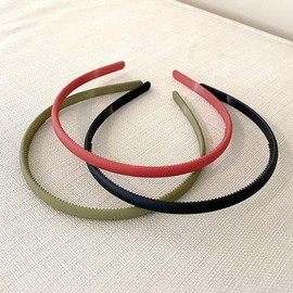 Slim matte headband plain simple color thin 5ea