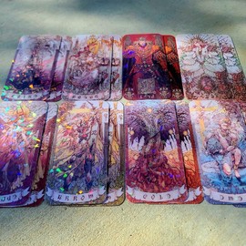 Final Fantasy XIV Astrologian Cards All 8 - Holo options - FFXIV Cosplay - Specification: Non Holo Set
