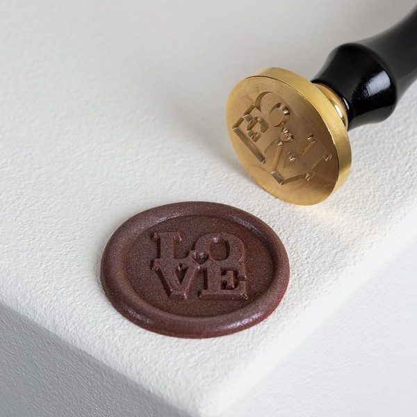Chef Frank Haasnoot | Set Timbri per Cioccolato: LOVE | 2 Timbri per decorazioni di alta qualità | Strumenti per Pasticceri | Stampini per decorazioni di cioccolato (torte) | 3 e 6 cm