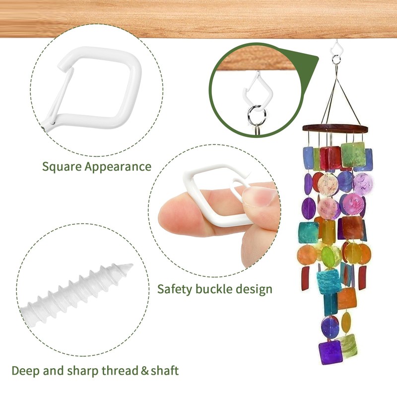 Hooks for Hanging,Screw Hooks,Screw in Hooks,Ceiling Hooks,Wall Hooks,Cup Hooks,Hooks for