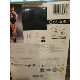 GABRIELLA BELLA BACKSEAM 20 DENIER PANTYHOSE TIGHTS BEIGE , BLACK  BLACK , RED - black 2