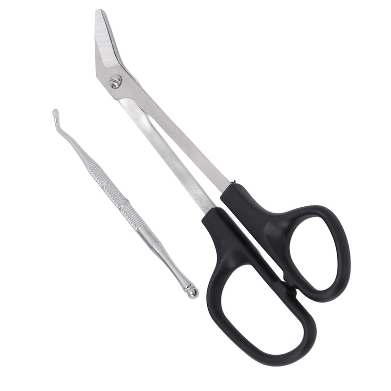 KooingTech Long Handled Toe Nail Clippers, 7.1in Nail Scissors with