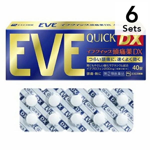 EVE 【Set of 6】[Designated 2nd drug] Eve Quick headache DX 40 tablets