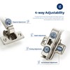 Ravinte 2 Pair 4 Pack Kitchen Cabinet Hinges, 135 Degree