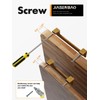 JIASENBAO 5 Pack Gold Cabinet Pulls 3" Hole Center Brushed