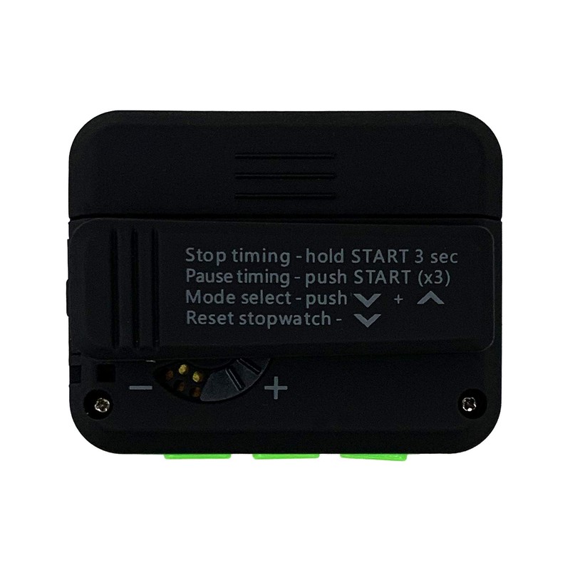 Gymboss Plus Interval Timer and Stopwatch - Black/Green Softcoat