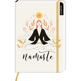 myNOTES Notizbuch A5: Namaste: Notebook medium, gepunktet | Für mehr Entspannung: Ideal als Bullet Journal oder Tagebuch
