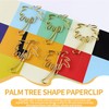Small Paper Clips, 50PCS Gold Paperclips Cute Palm Tree Shaped