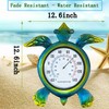 SOTALING Turtle Outdoor Thermometer - Wall Mount Thermometer - Green