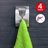 Tatkraft IDA 4 Stück Handtuchhalter Bad und Küche, Geschirrtuchhalter Ohne