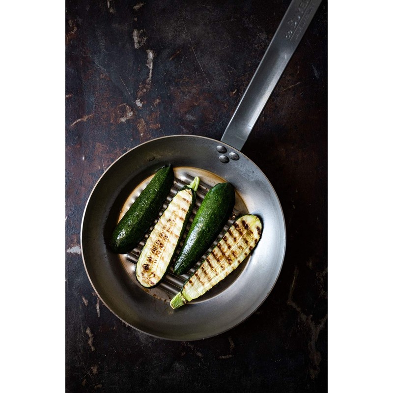 MINERAL B Round Carbon Steel Grill-pan 12.50-Inch