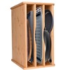Digowers Cookie Sheet Organizer for Cabinet, 4 Tier Bamboo Baking