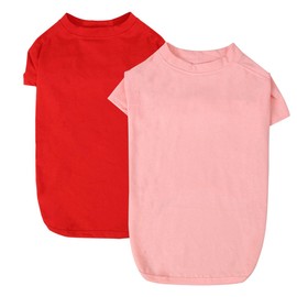Spajoy Dog Shirts 2pcs Blank Shirts Soft for Small Medium Large Dogs and Cat Soft and Breathable Apparel Shirts