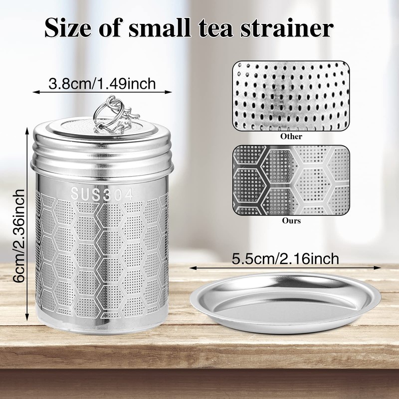 2 Pack Tea Infuser, Tea Strainers for Loose Tea Mesh