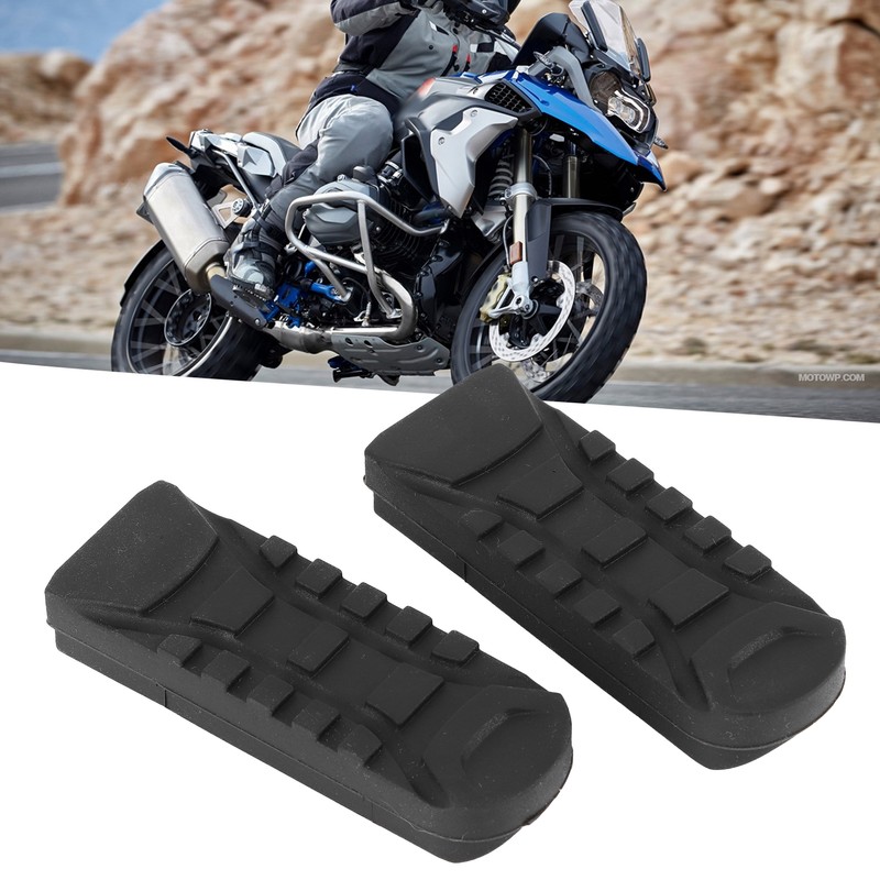 2pcs Motorcycle Front Footpeg Cover Enlarger Rubber Sleeve Fit for