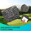 YuEagleSky Golf Club Mallet Putter Head Cover Black with Grey