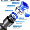 TAILONZ PNEUMATIC 1/4 Inch od Push to Connect Fittings Pneumatic