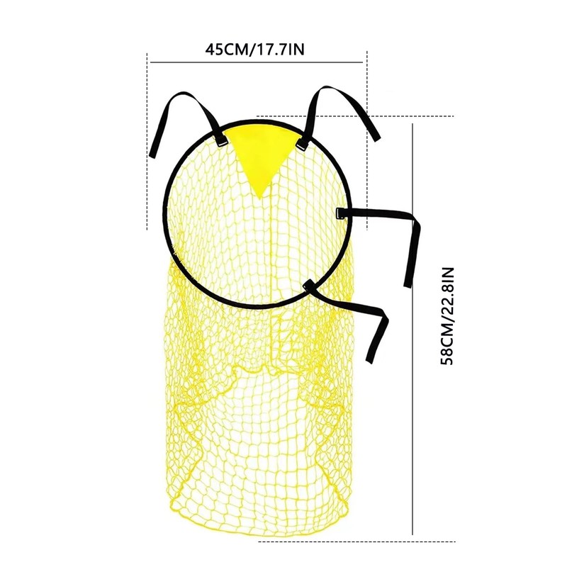 2 Pcs Set Soccer Target Goal Net - Portable Foldable