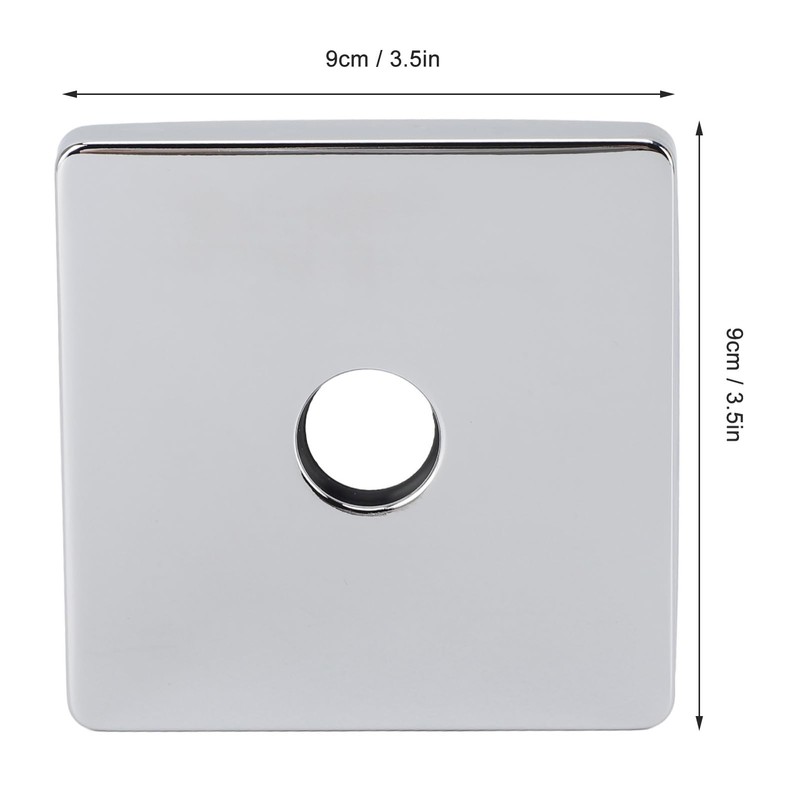 Shower Arm Flange, Rustproof Uiniversal 3.5 Inch Decorative Square Shower