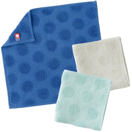 B-PLAID Handkerchief, Towel Handkerchief, Imabari Towel, Made in Japan, Jacquard Handkerchief, Approx. 7.9 x 7.9 inches (20 x 20 cm), Quick Drying, Instant Absorption, 100% Cotton, Mini Size, Set of 3