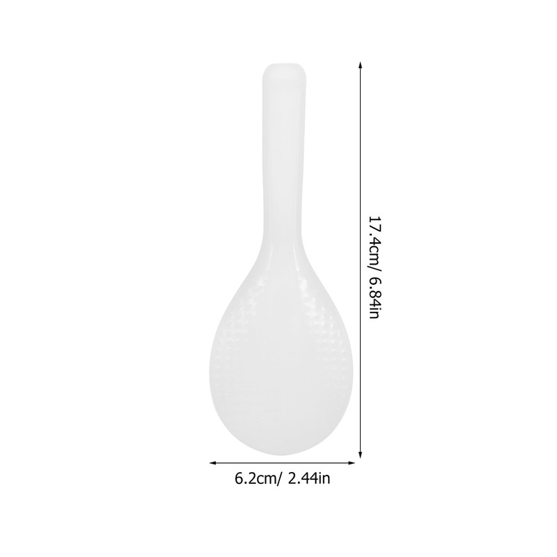 STOBAZA Reusable Rice Spoon 2-Pack Non-Stick Rice Scoop 6.85 Inch