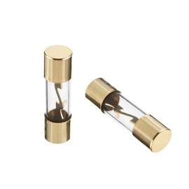 Fielect 10Pcs 60A AGU Glass Fuse 10 X 38mm Car Auto Audio Power Safety Protect Glass Tube Gold Plated Radio