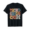 Third Grade Crew Retro Groovy Vintage Third Day Of School