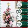 CCINEE Mini Christmas Tree Topper Star,6pcs Christmas Tree Topper Star