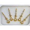 BBZ165 Gold Bindi Stone Diamante Forehead Sticker Wedding Fancy Tikka