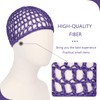 2 PCS Hair Nets for Sleeping Mesh Crochet Hair Wrap