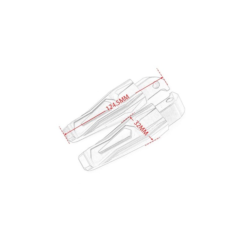 Motorcycle Passenger Foot Pegs for TMAX 530 2012-2019, TMAX 500