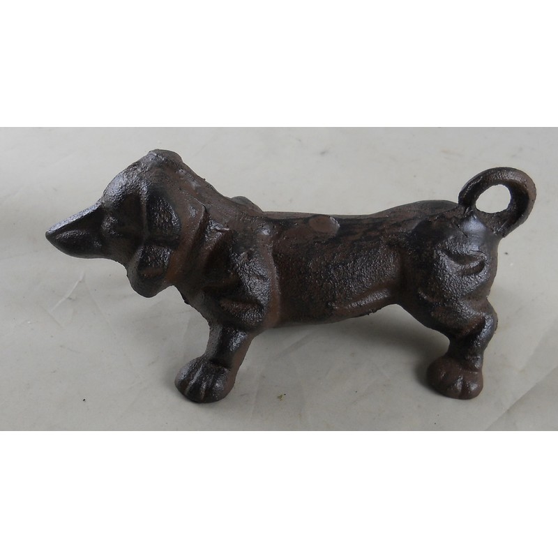 Cast Iron Dachshund Dog Doorstop